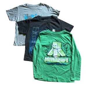 MINECRAFT Bundle (3) Graphic Shirts, size S/7